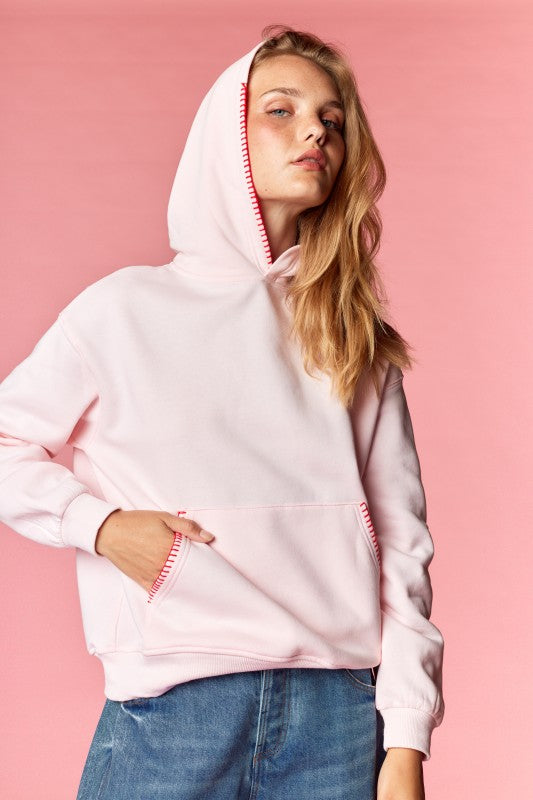 Merry Little Thing Embroidered Hoodie