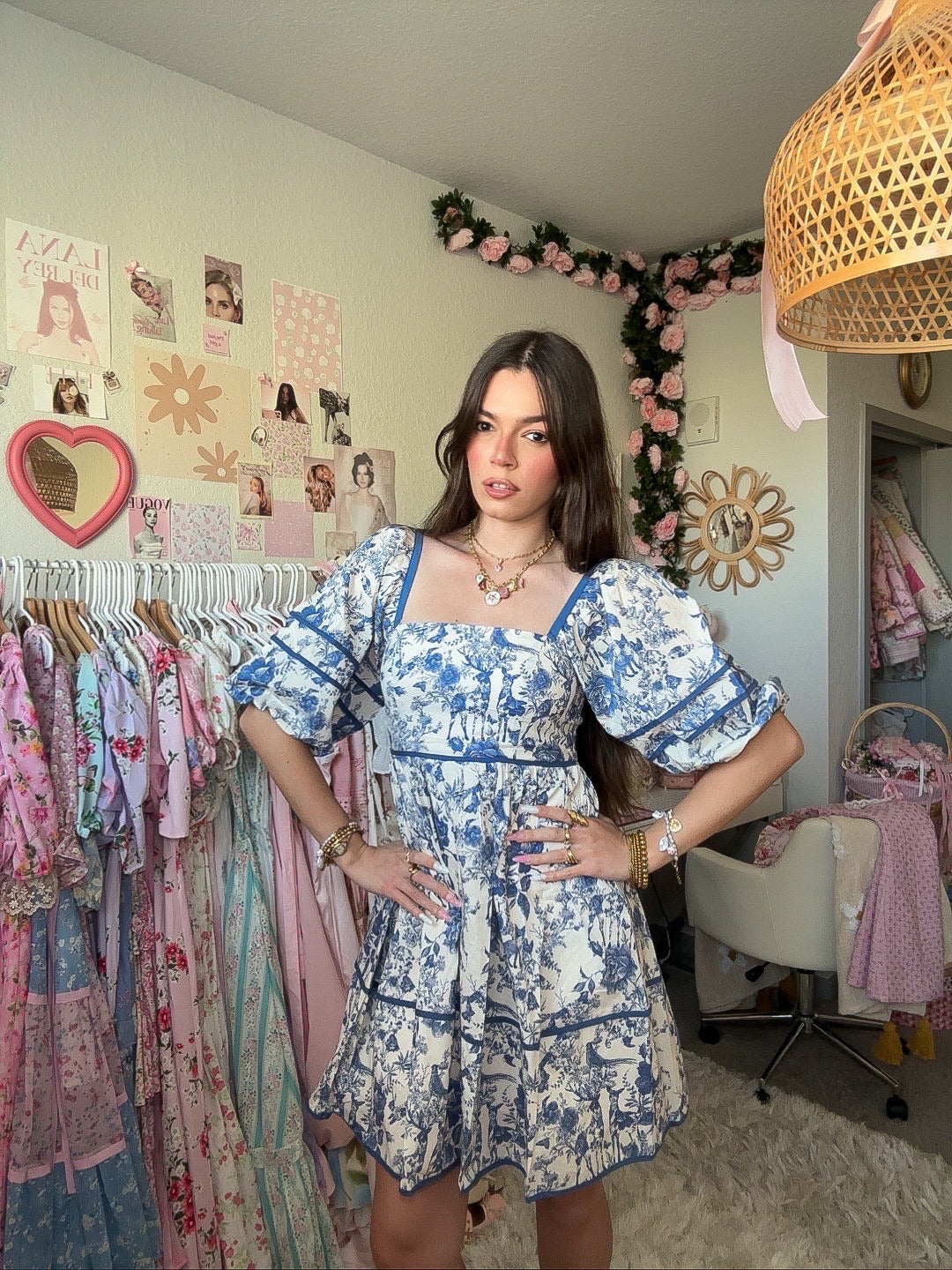 Chinoiserie Chic Cotton Dress