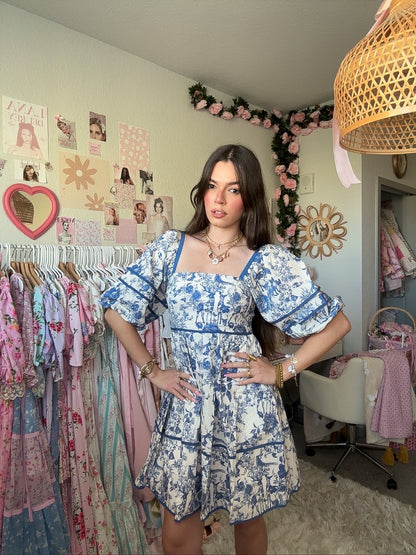 Chinoiserie Chic Cotton Dress