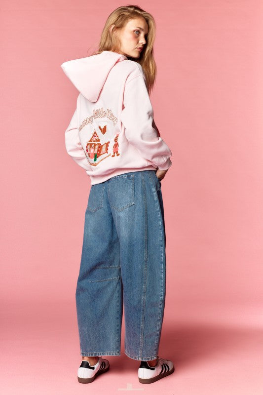 Merry Little Thing Embroidered Hoodie