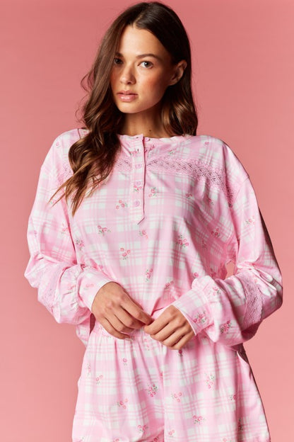 Floral Lounge Set Pink