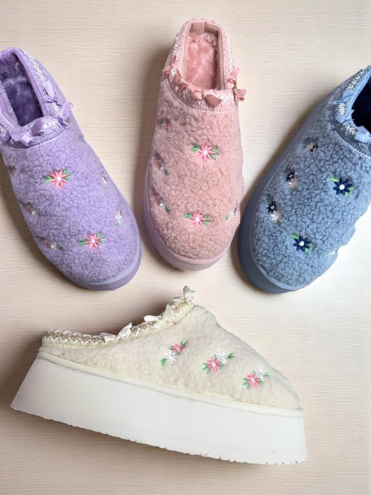 Charlotte Flower Slippers Pre Order