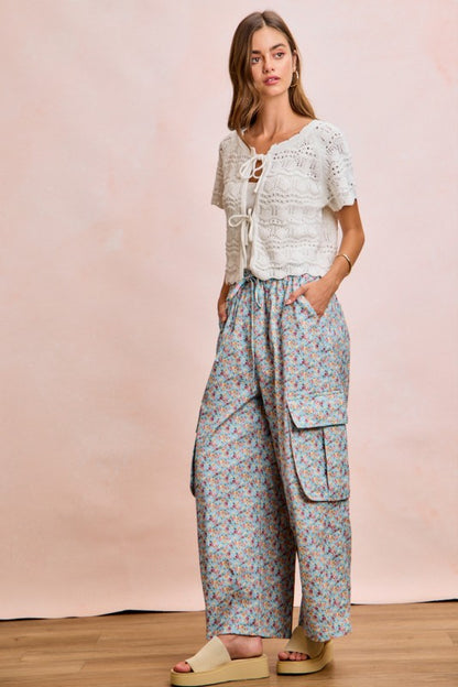 Floral Cargo Pants
