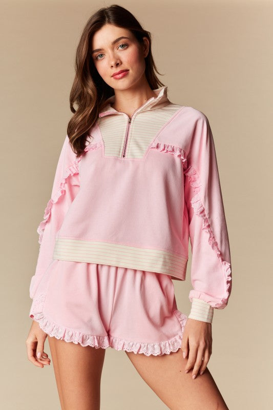 Quarter Zip Lounge Set