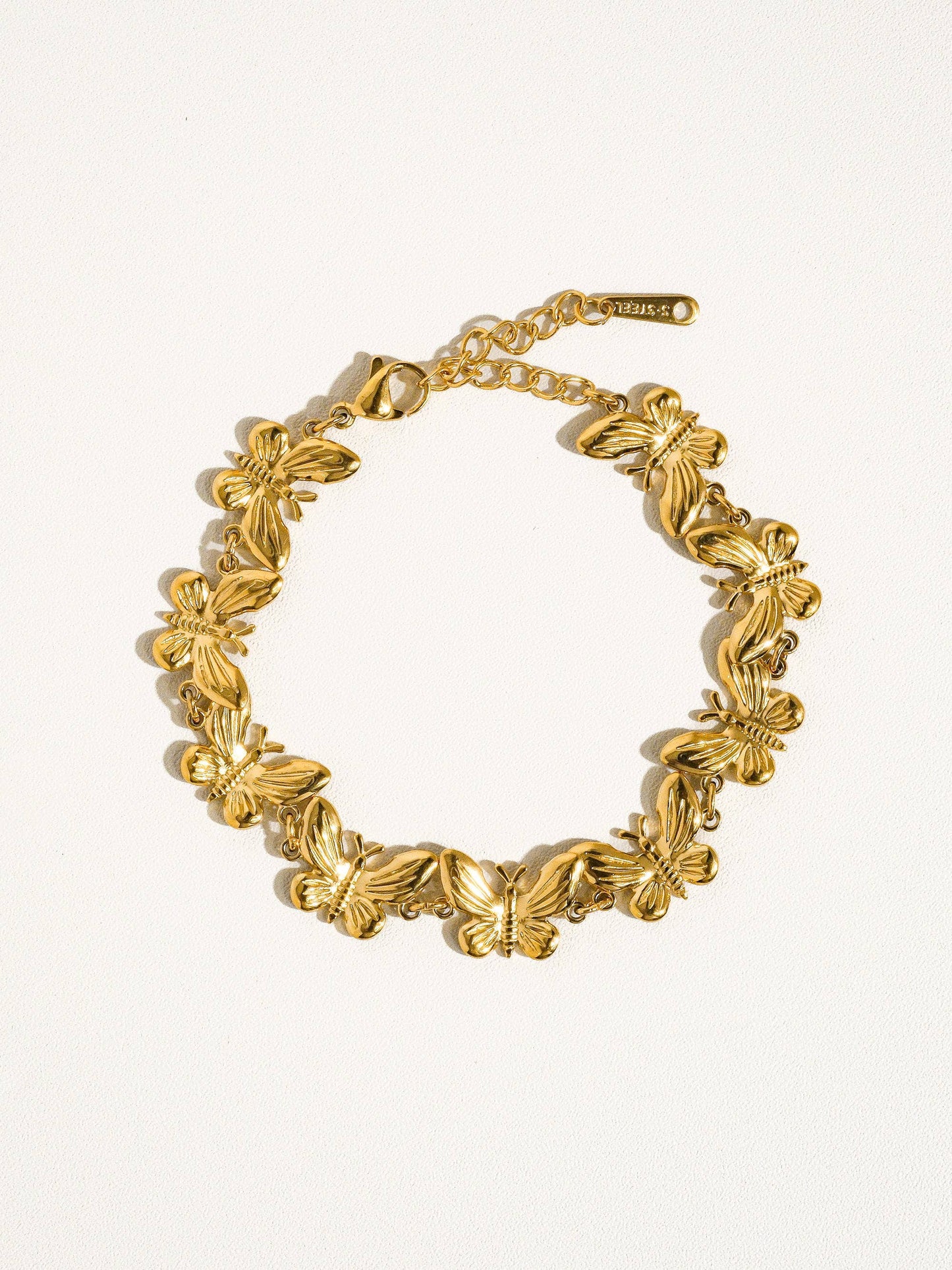 Cocoon 18K Gold Plated Non-Tarnish Butterfly Chain Bracelet