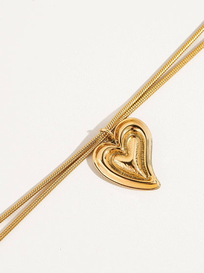 Galilee 18K Gold Plated Heart Bracelet