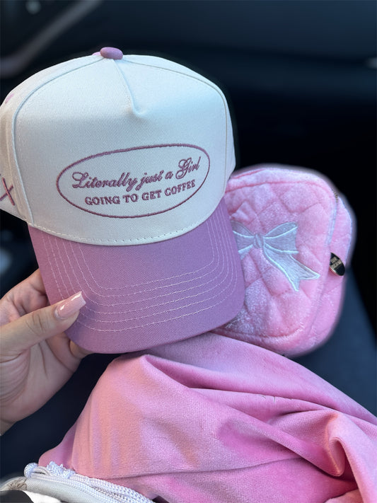 Literally Just a Girl - Mauve Vintage Trucker Hat