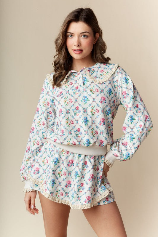Vintage Tutti Floral Loungewear Set