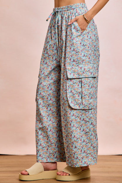 Floral Cargo Pants