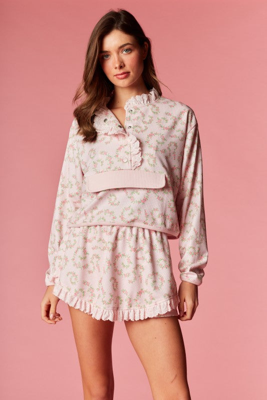 Floral Vintage Waffle Set