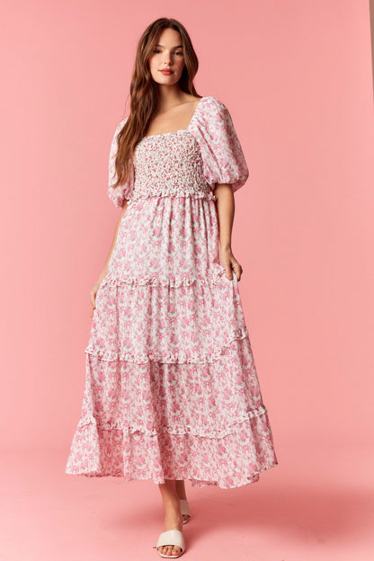 My Love Foral Maxi Dress