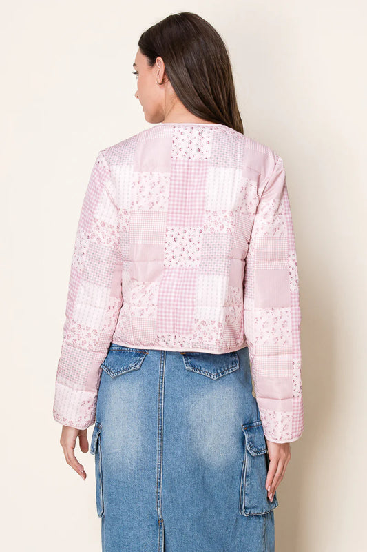 The Sugar Plum Quilted Cardigan