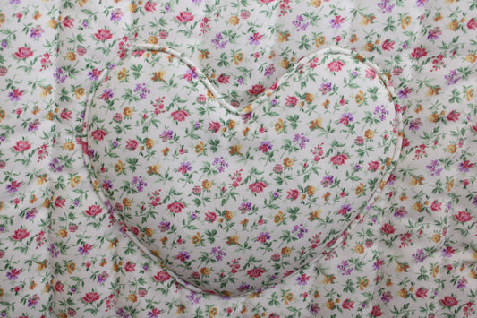 Timeless Heart Floral Tote Bag