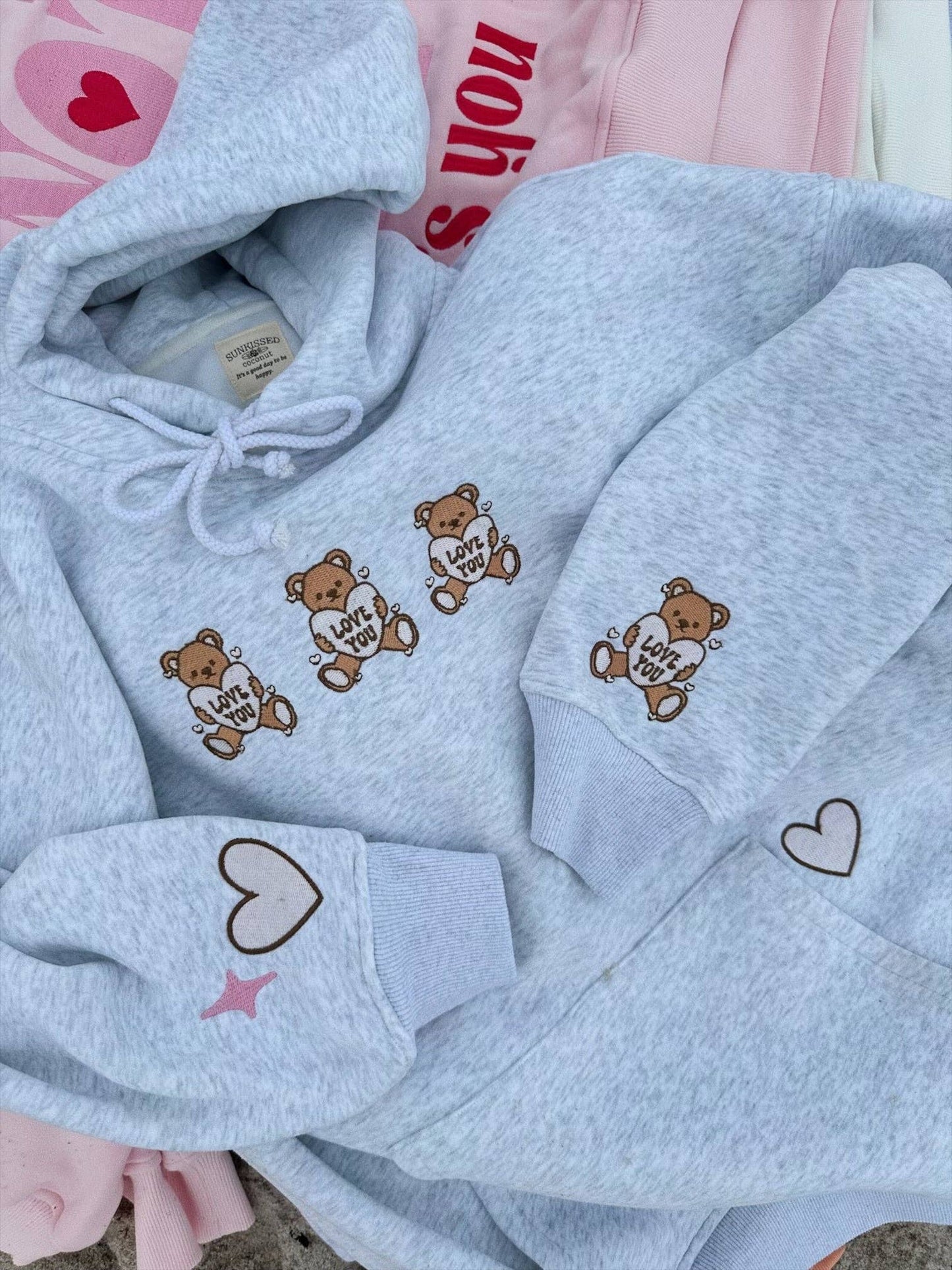 Osito Dormilon Teddy Bear Embroider Hoodie