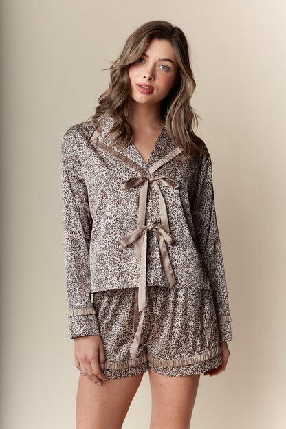 The ruthess satin pajama set