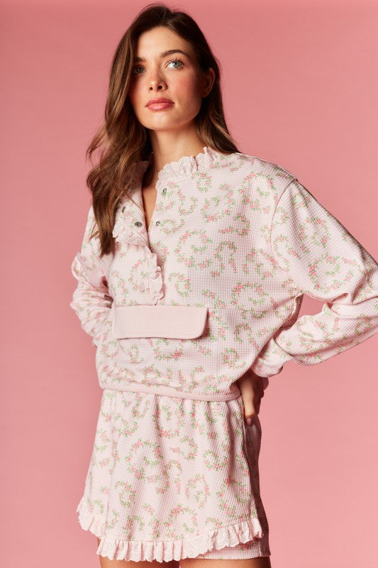 Floral Vintage Waffle Set