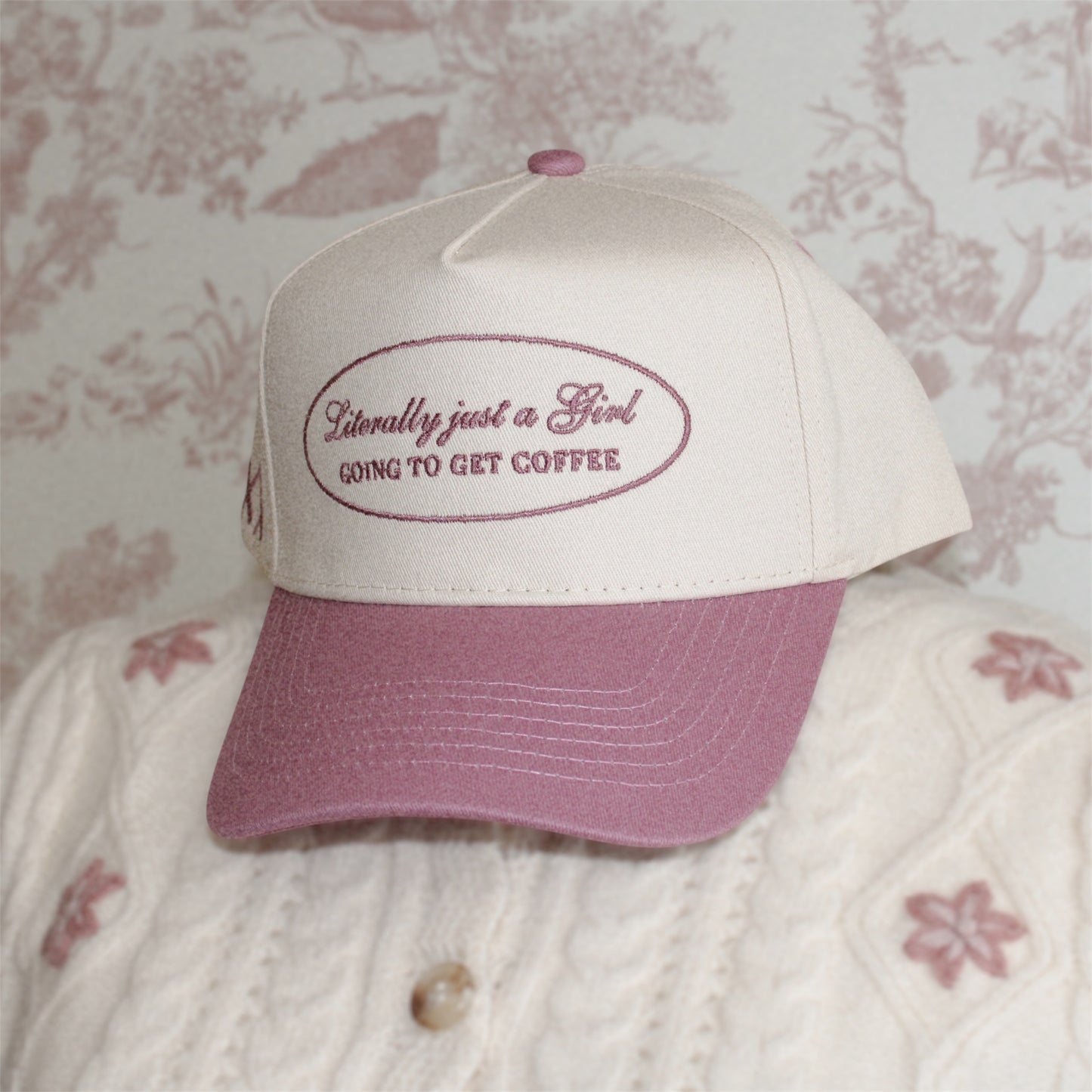 Literally Just a Girl - Mauve Vintage Trucker Hat