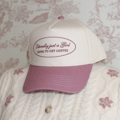 Literally Just a Girl - Mauve Vintage Trucker Hat