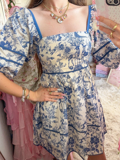 Chinoiserie Chic Cotton Dress