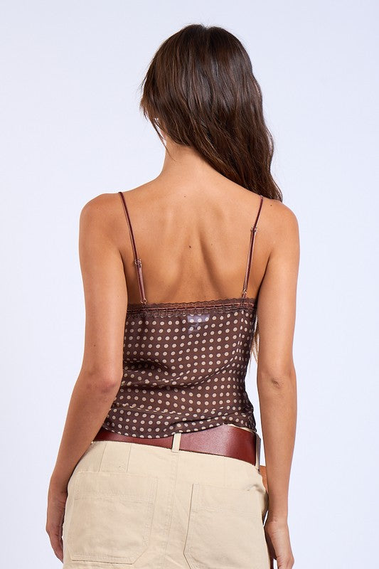Polka Dotsa Cami Top