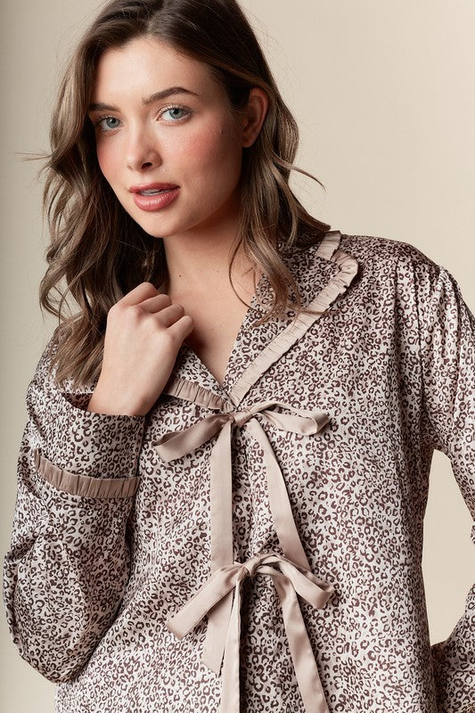 The ruthess satin pajama set