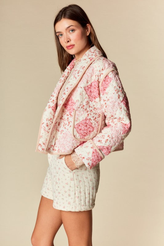 Floral Patchwork Quilted Jacket