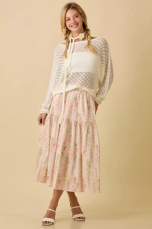 Floral Midi Skirt Pre Order