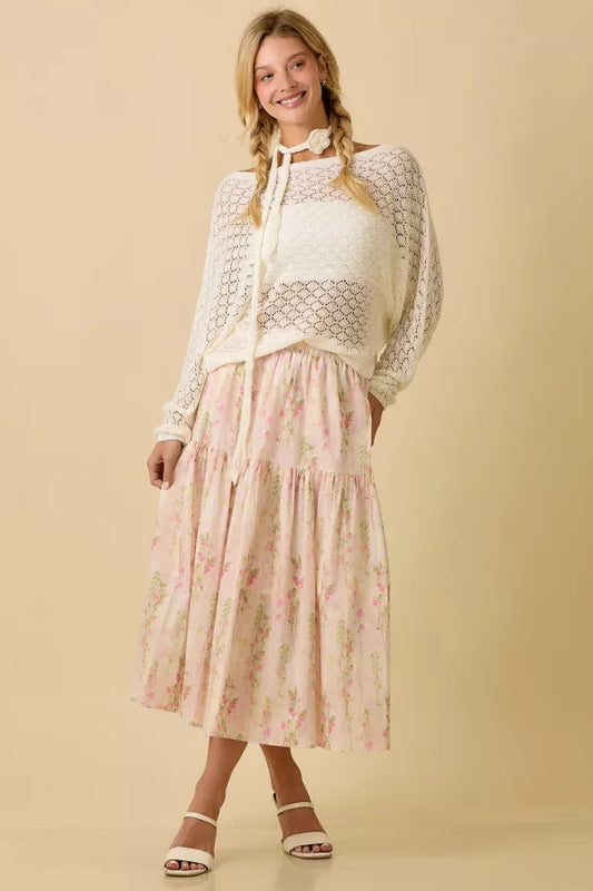 Floral Midi Skirt Pre Order