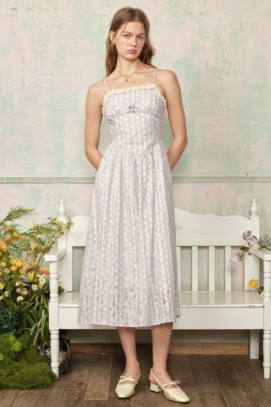 Matilda Lilac Stripe Dress