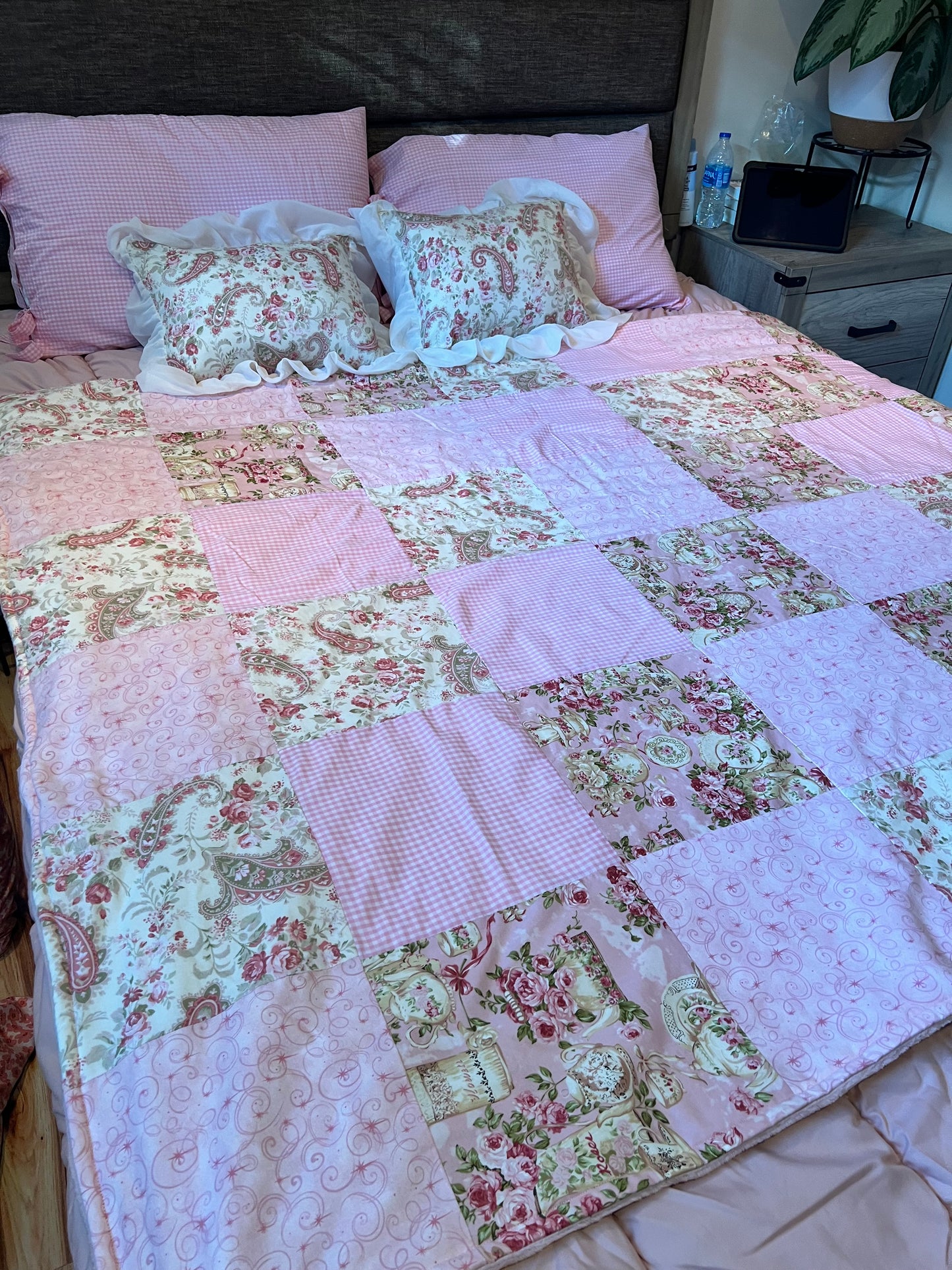 The Mademoiselle Patchwork Cotton Handmade Quilt