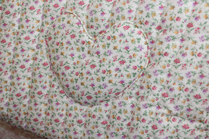 Timeless Heart Floral Tote Bag