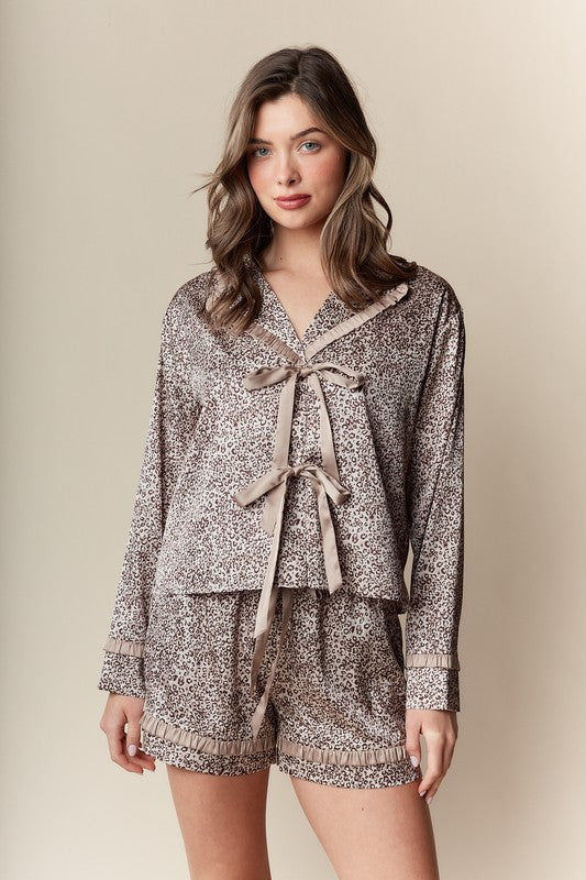 The ruthess satin pajama set