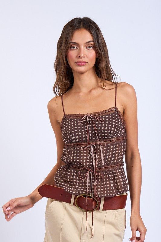 Polka Dotsa Cami Top