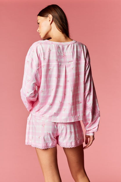 Floral Lounge Set Pink