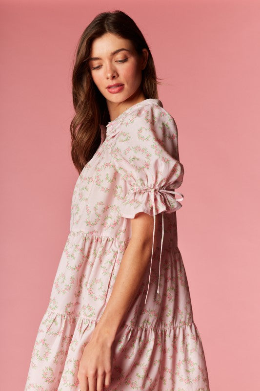 Pink Floral Dress