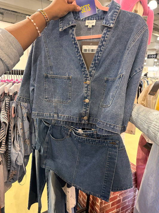 Denim Set Top And Skort January