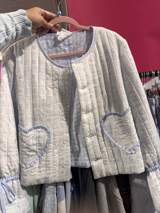 Heart Blue Cardigan December