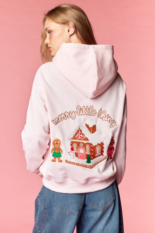Merry Little Thing Embroidered Hoodie