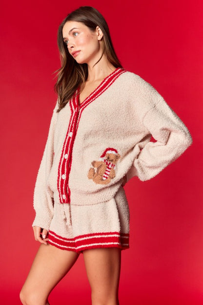 Teddy Bear Holiday Knit Set