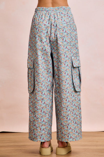 Floral Cargo Pants