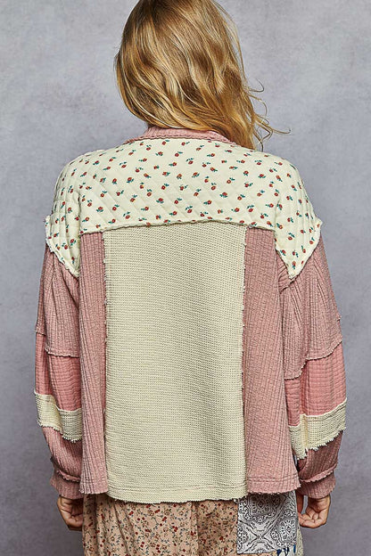 Noonacore Oversized Patchwork Shirt