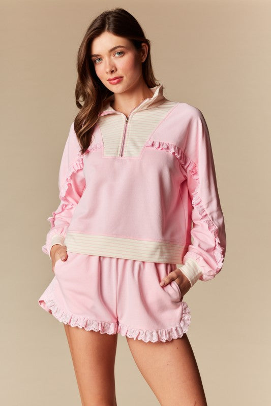 Quarter Zip Lounge Set