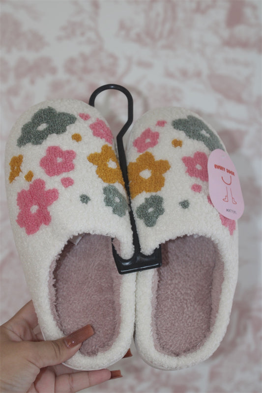 Cozy Daisy Multi Floral Home Slippers