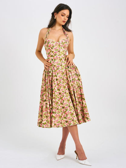 Halter Corset Maxi Dress Pre Order