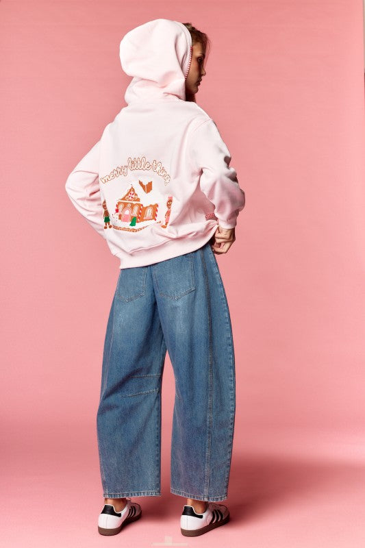 Merry Little Thing Embroidered Hoodie