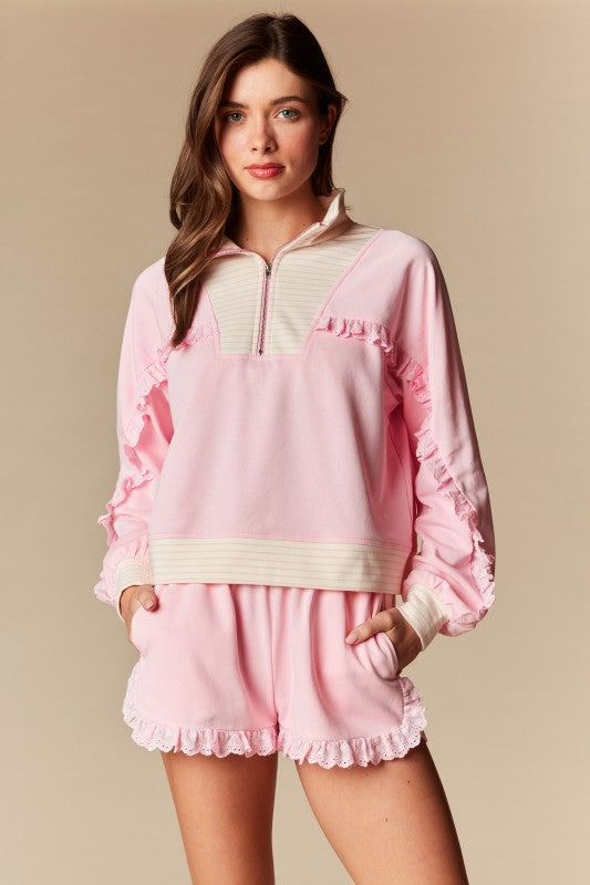 Quarter Zip Lounge Set