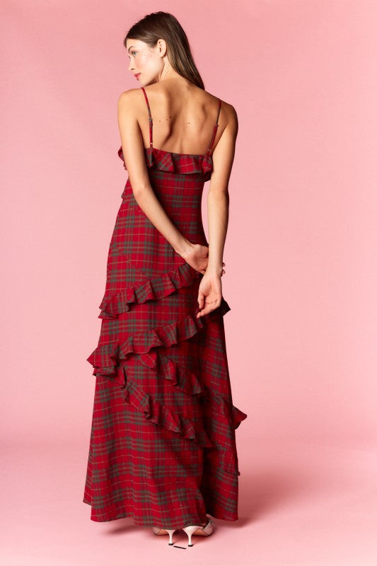 The Christmas Lady Cotton Maxi Dress