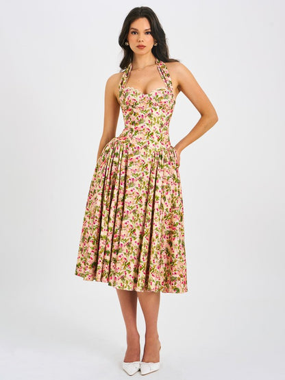 Halter Corset Maxi Dress Pre Order