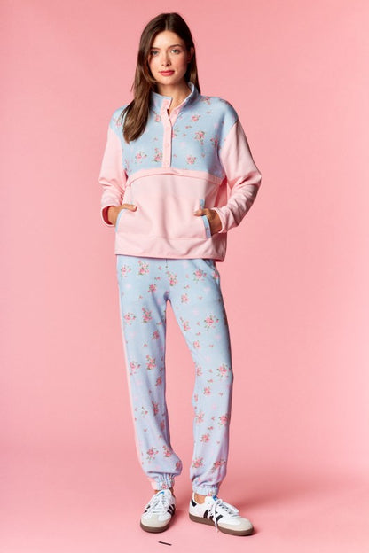 Pastel Floral Lounge Set
