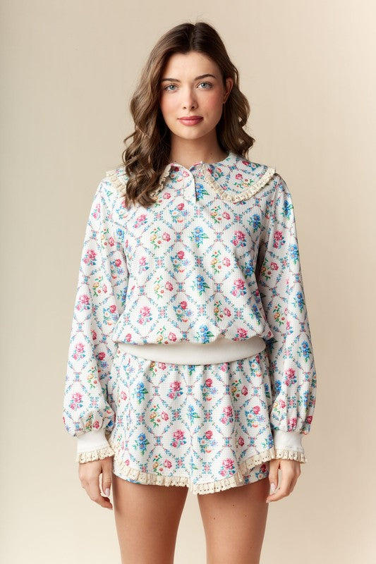 Vintage Tutti Floral Loungewear Set